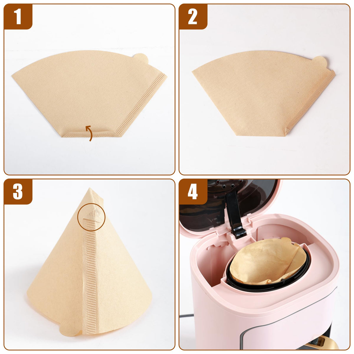 200 PCS Coffee Filter Compatible with Beautiful 14