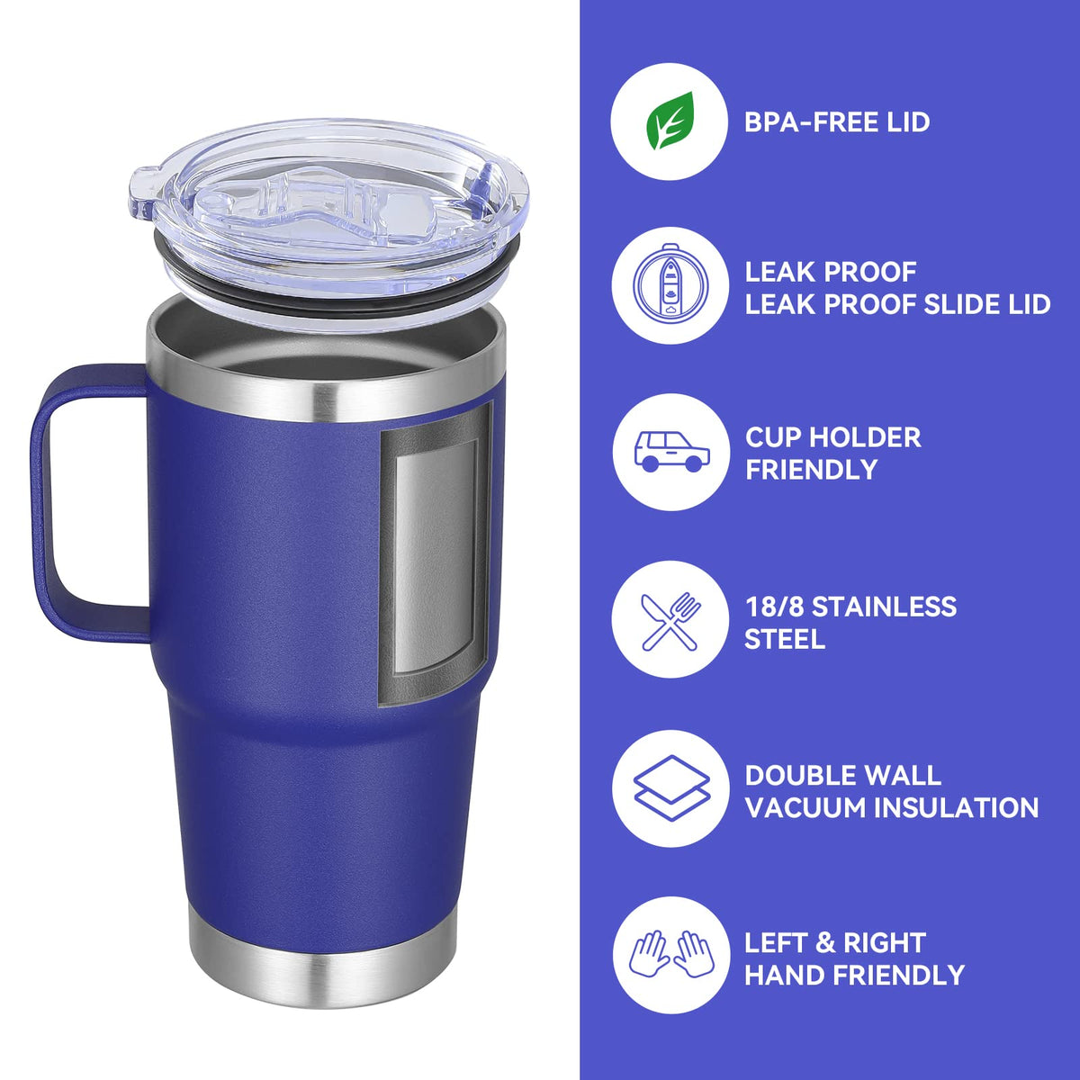 20 oz Insulated Travel Coffee Mugs Set of 6 (12 Count)
