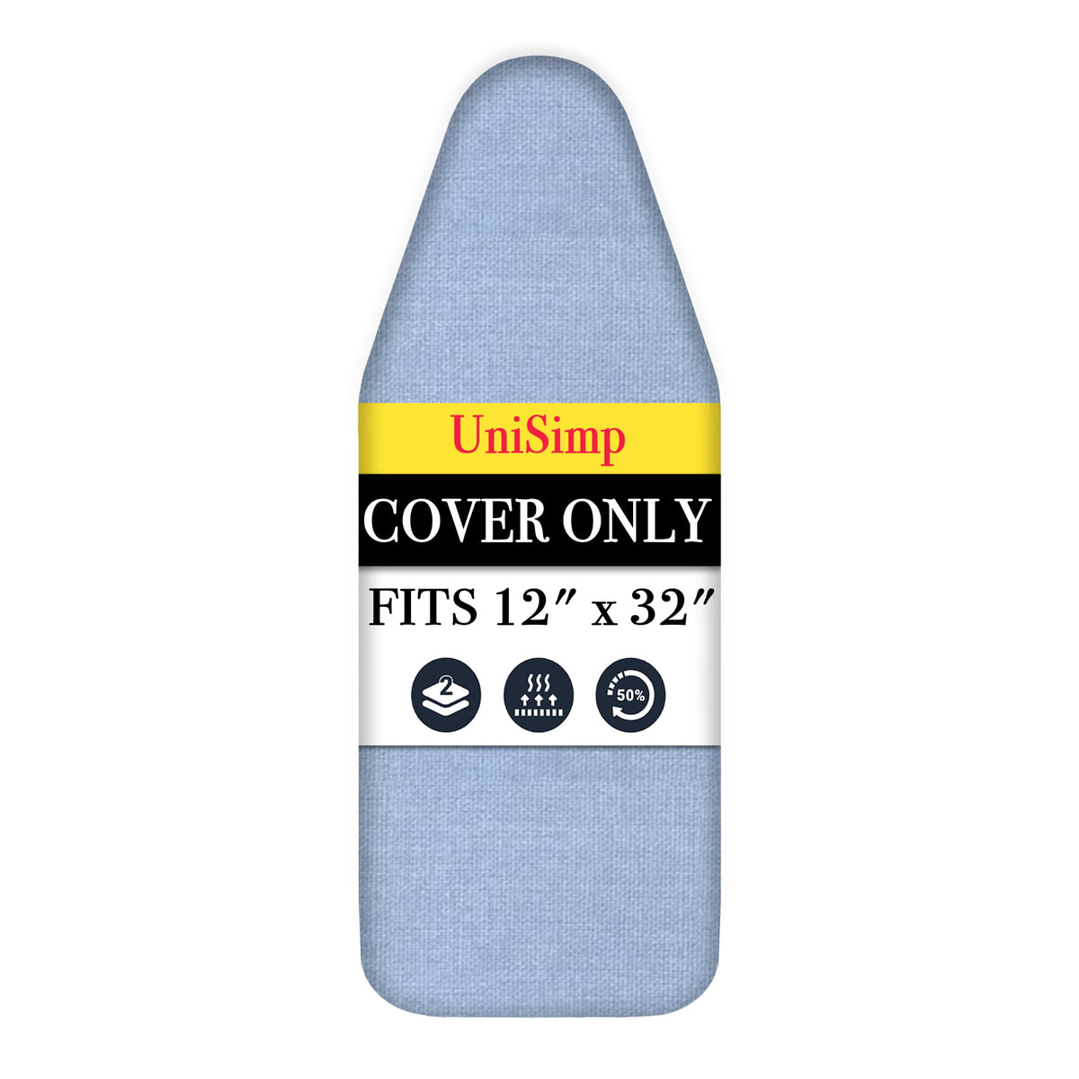 Small Ironing Board Cover and Pad 12"x32" Small Iron Board Cover with Padding