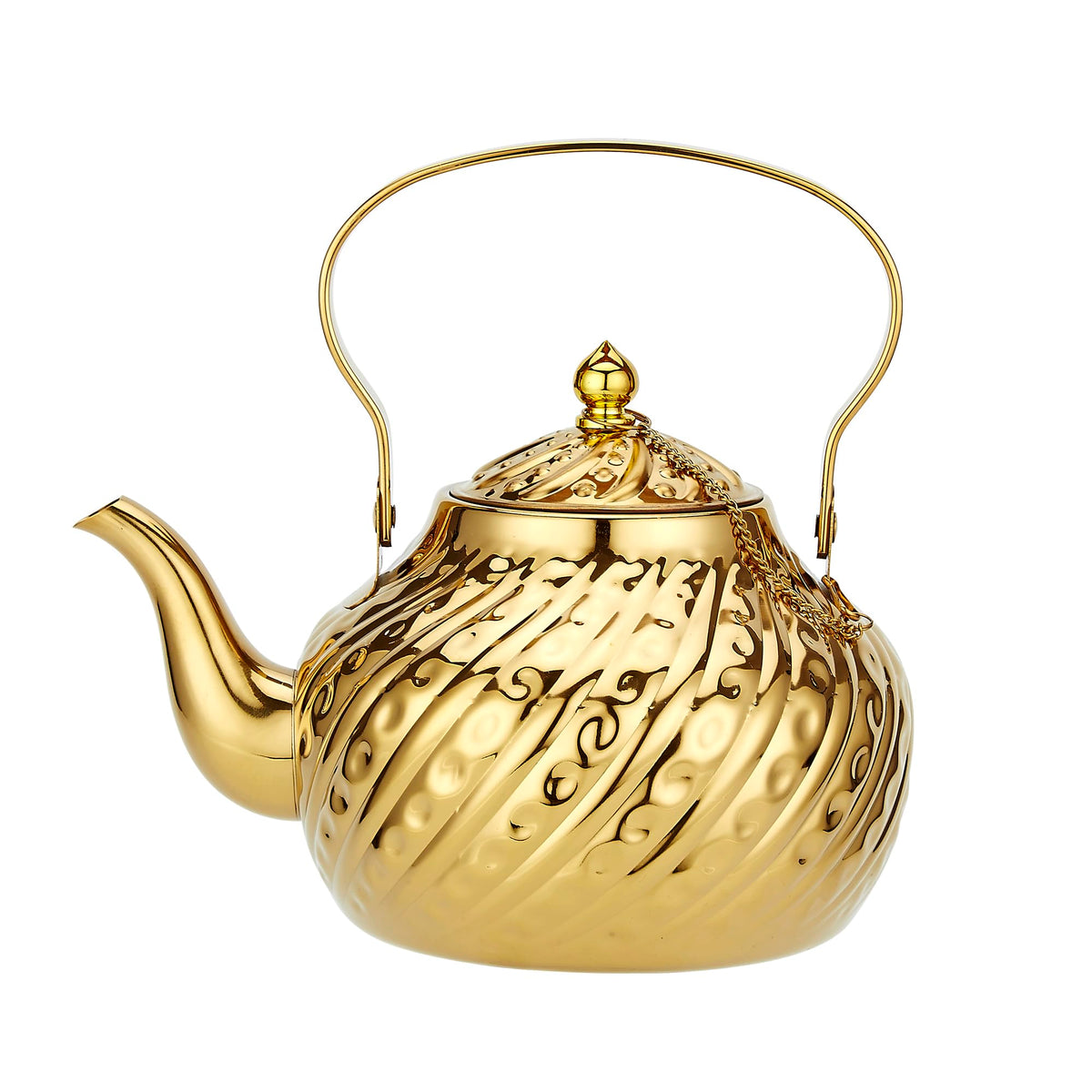 2000ml stainless steel antique style teapot