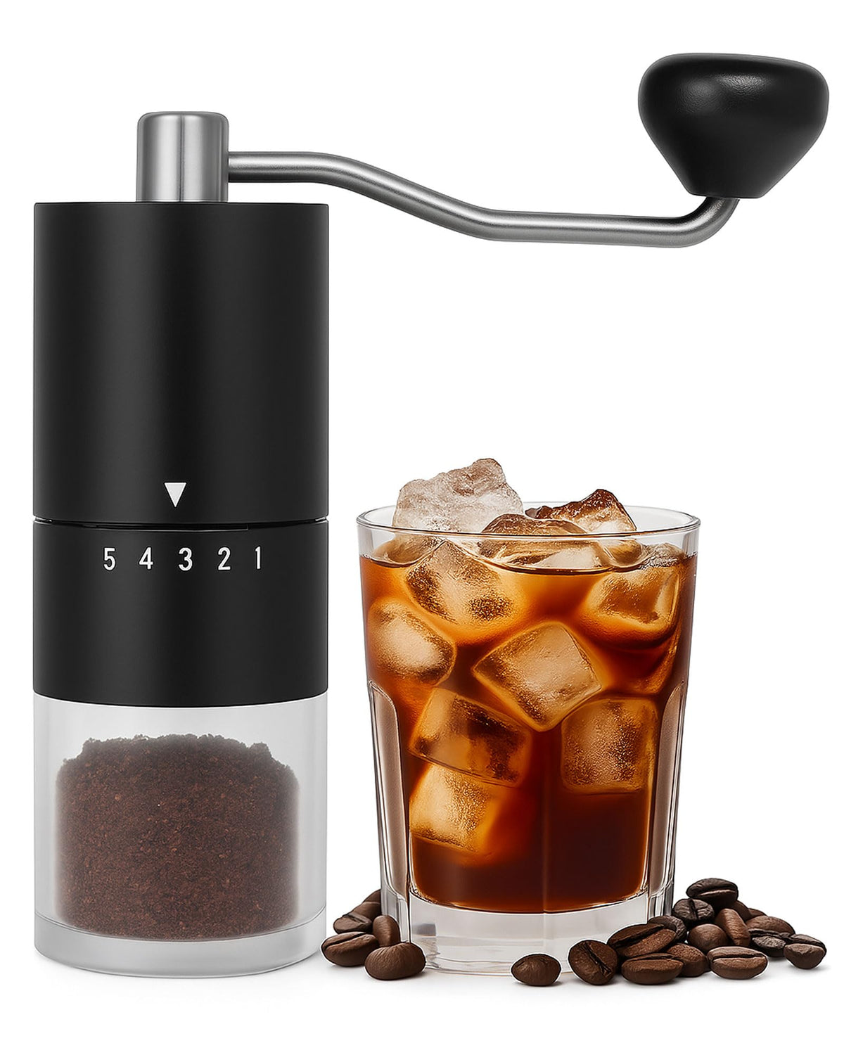 Manual Coffee Grinder With Ceramics Burr For Espresso
