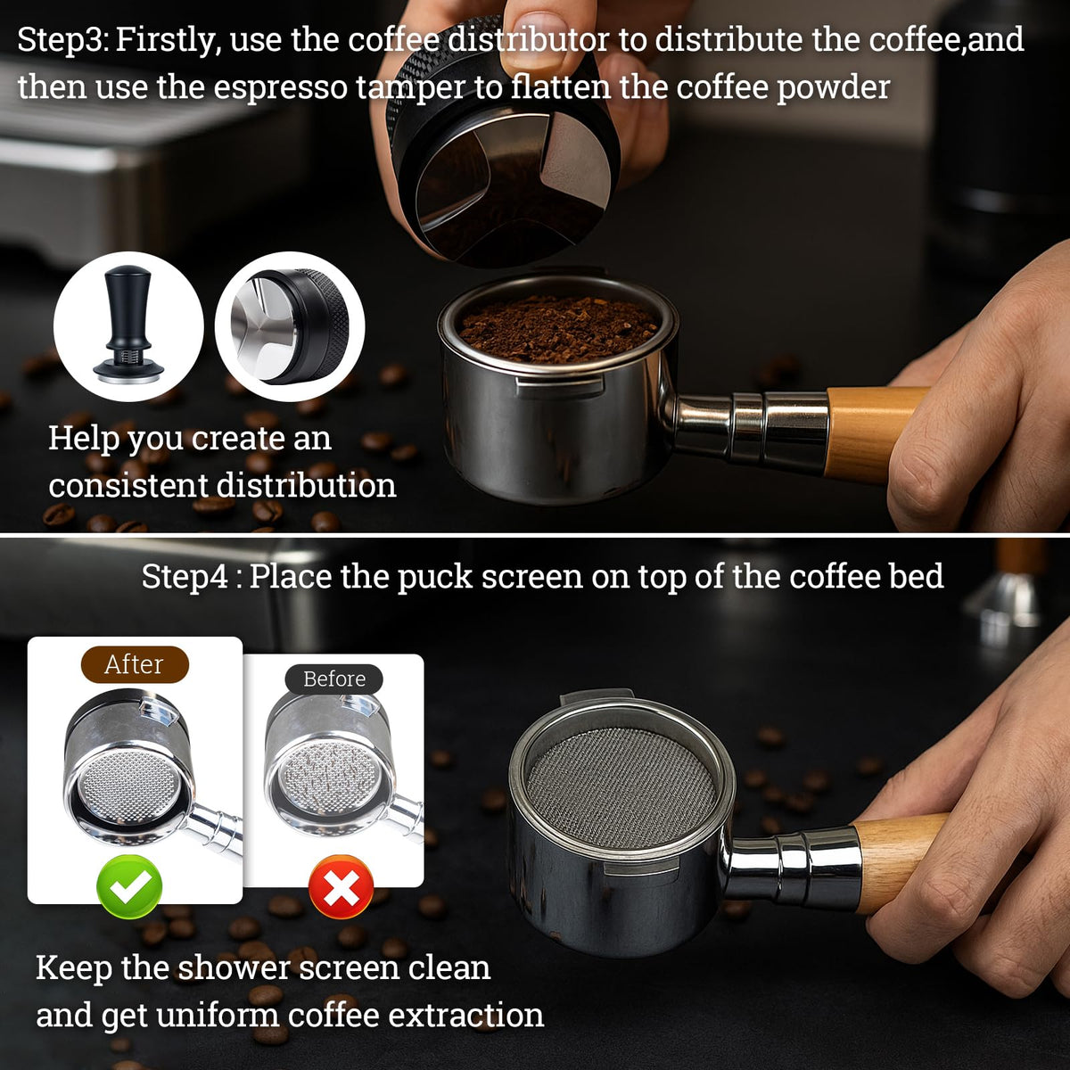 28PCS 51mm Espresso Accessories Kit