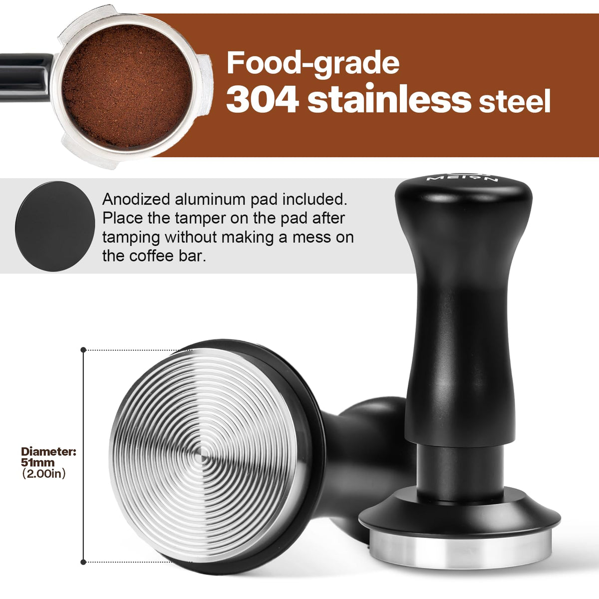 Espresso Tamper 51mm Coffee Tamper