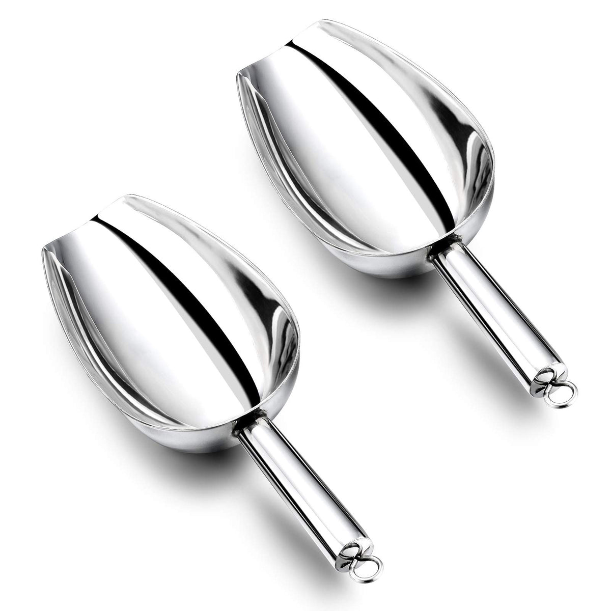 Metal Ice Scoop Set of 2 (2 Count)