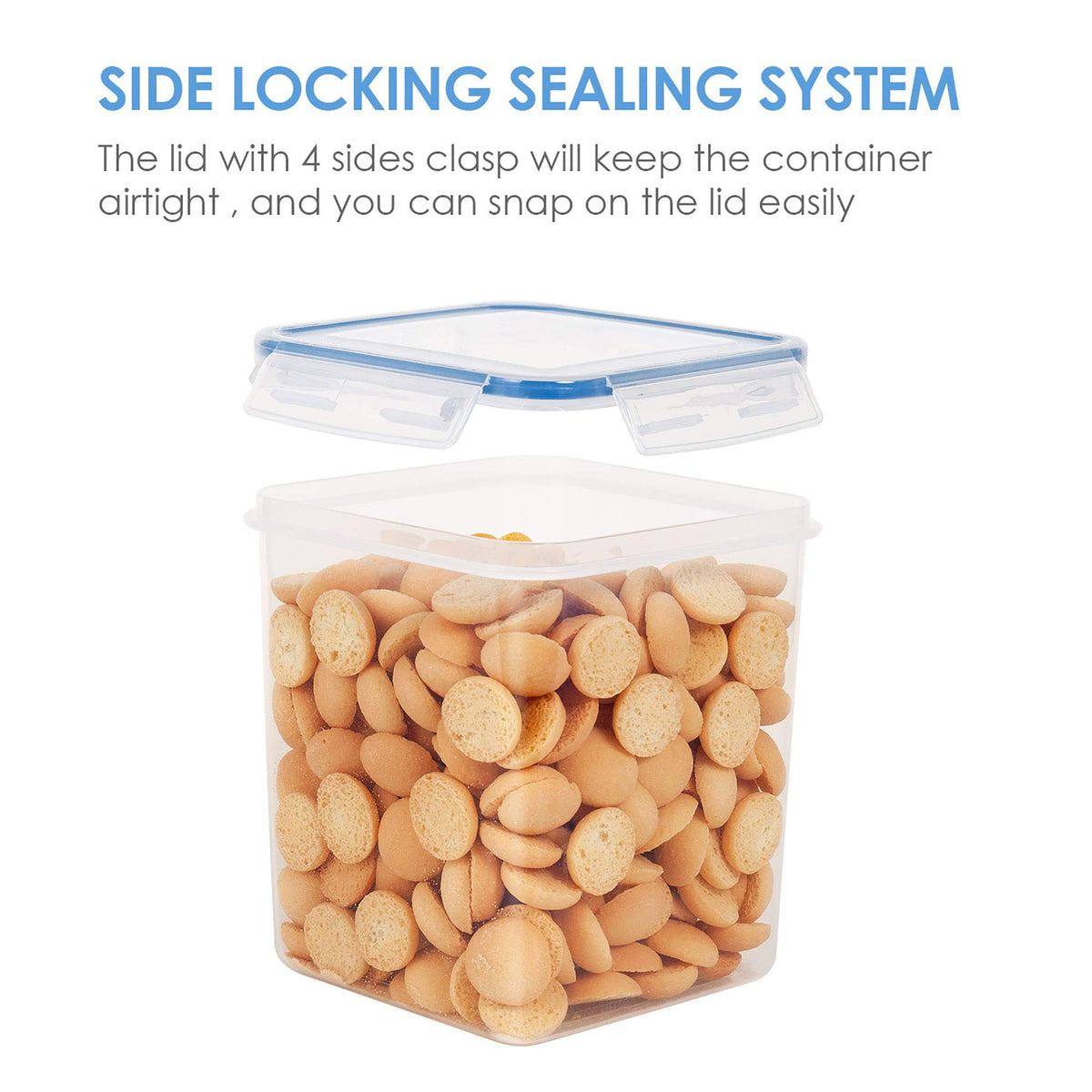 2.5L 84.5oz Food Storage Containers (4 Count)