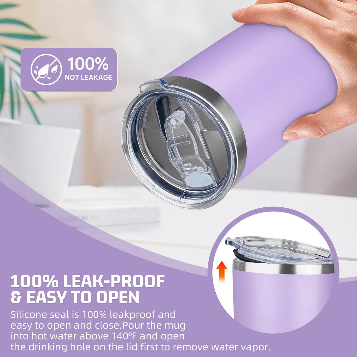 20 oz Tumbler with Lids and Straws (4 Count)