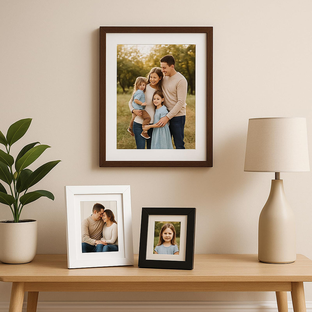 10x14 Solid Oak Wood Picture Frames (3 Count)