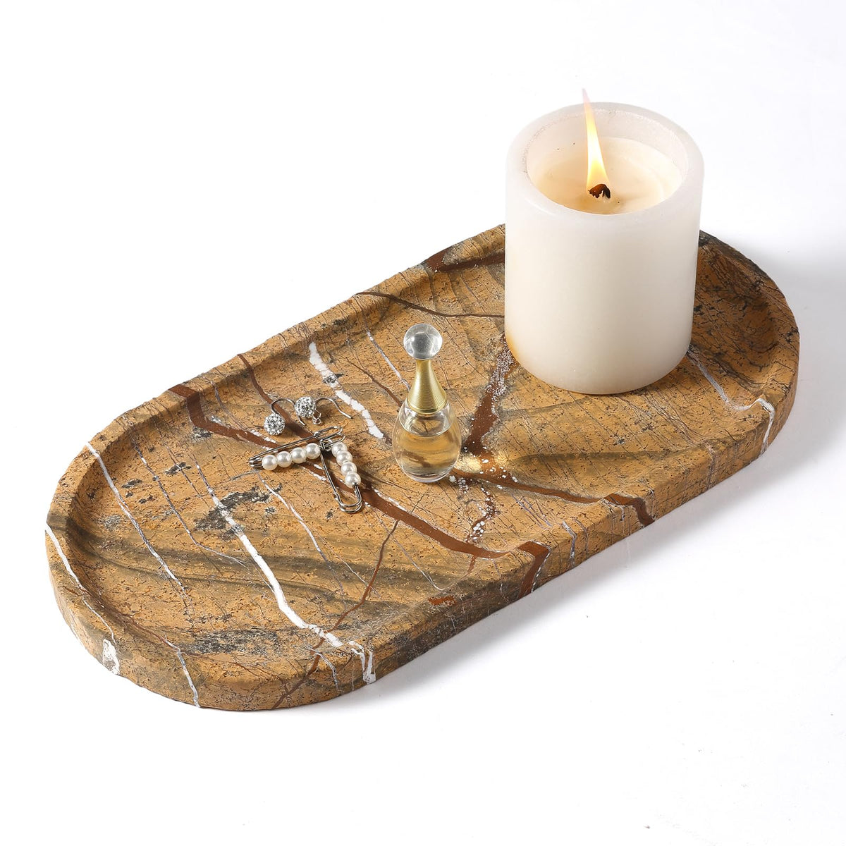 Indian Natural Marble Decorative Tray