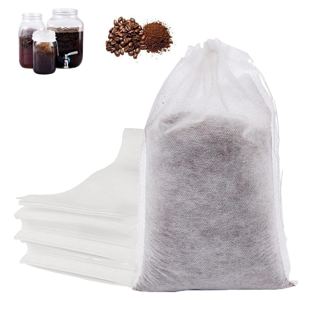60PCS No Mess Cold Brew Bags (60 Count)