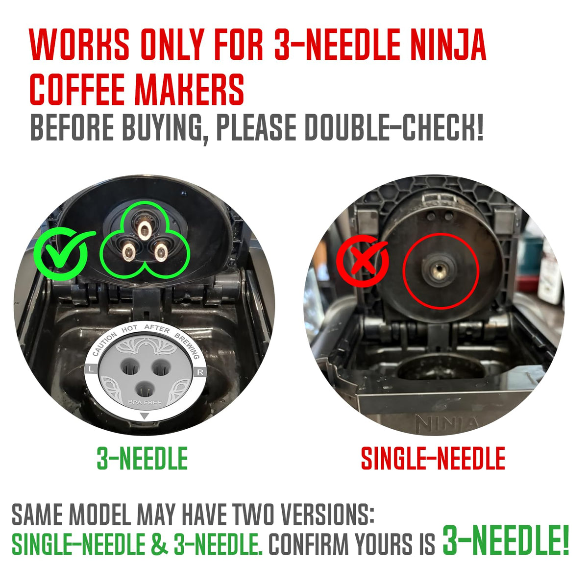 Ninja Reusable Coffee Pods Stainless Fit 3