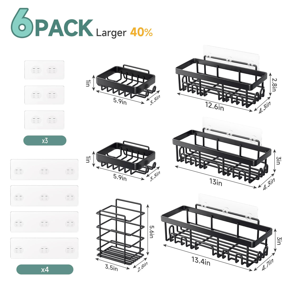 Shower Caddy 6 (6 Count)