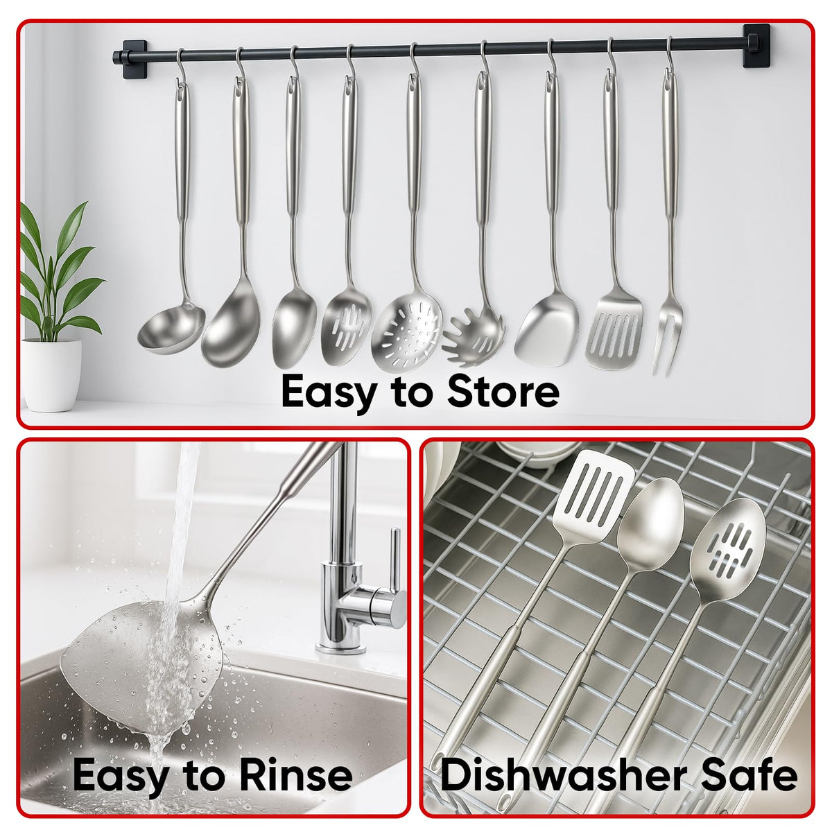 Newness 9 Pcs Cooking Utensils Set (9 Count)