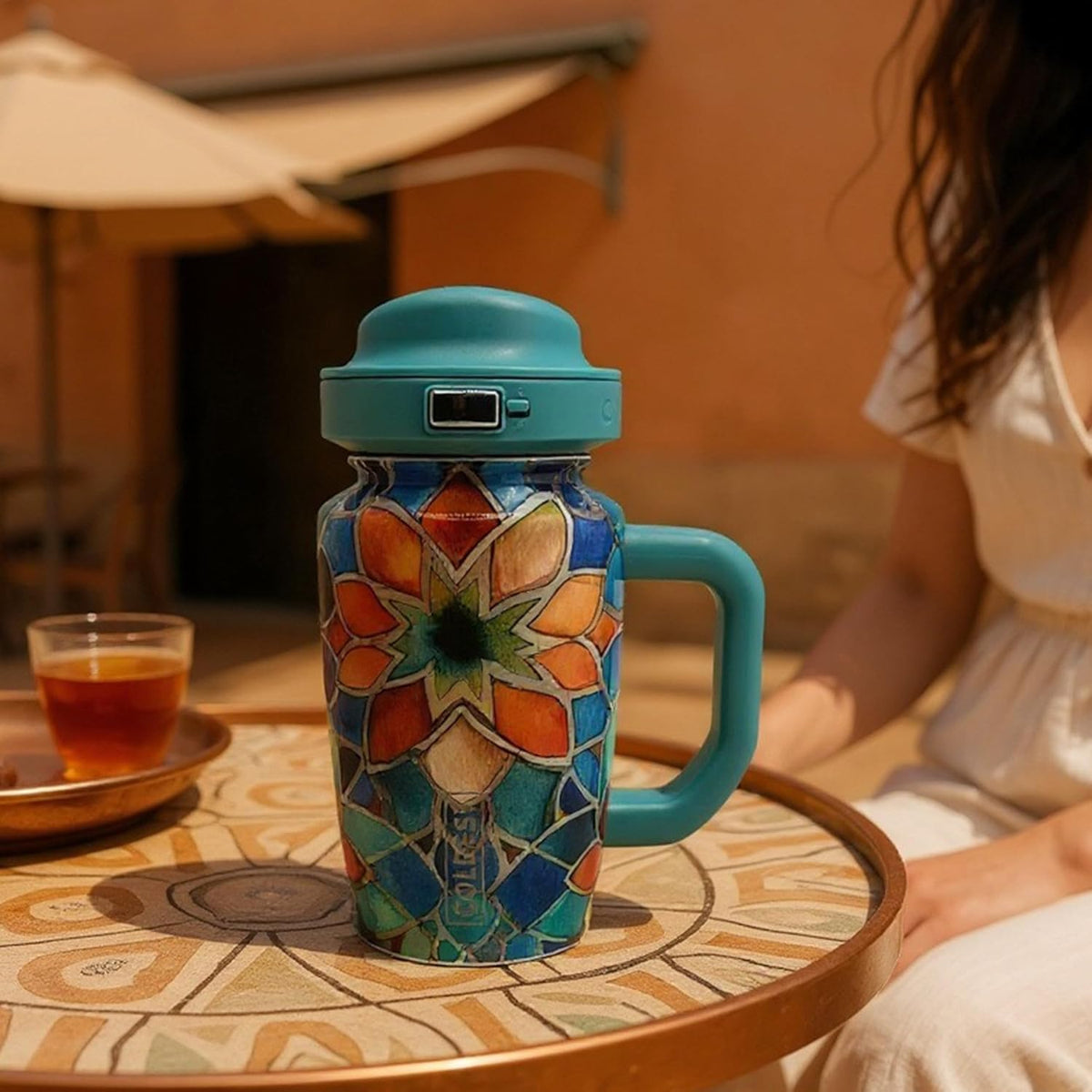 Coldest Tumbler with Handle & Coffee Lid
