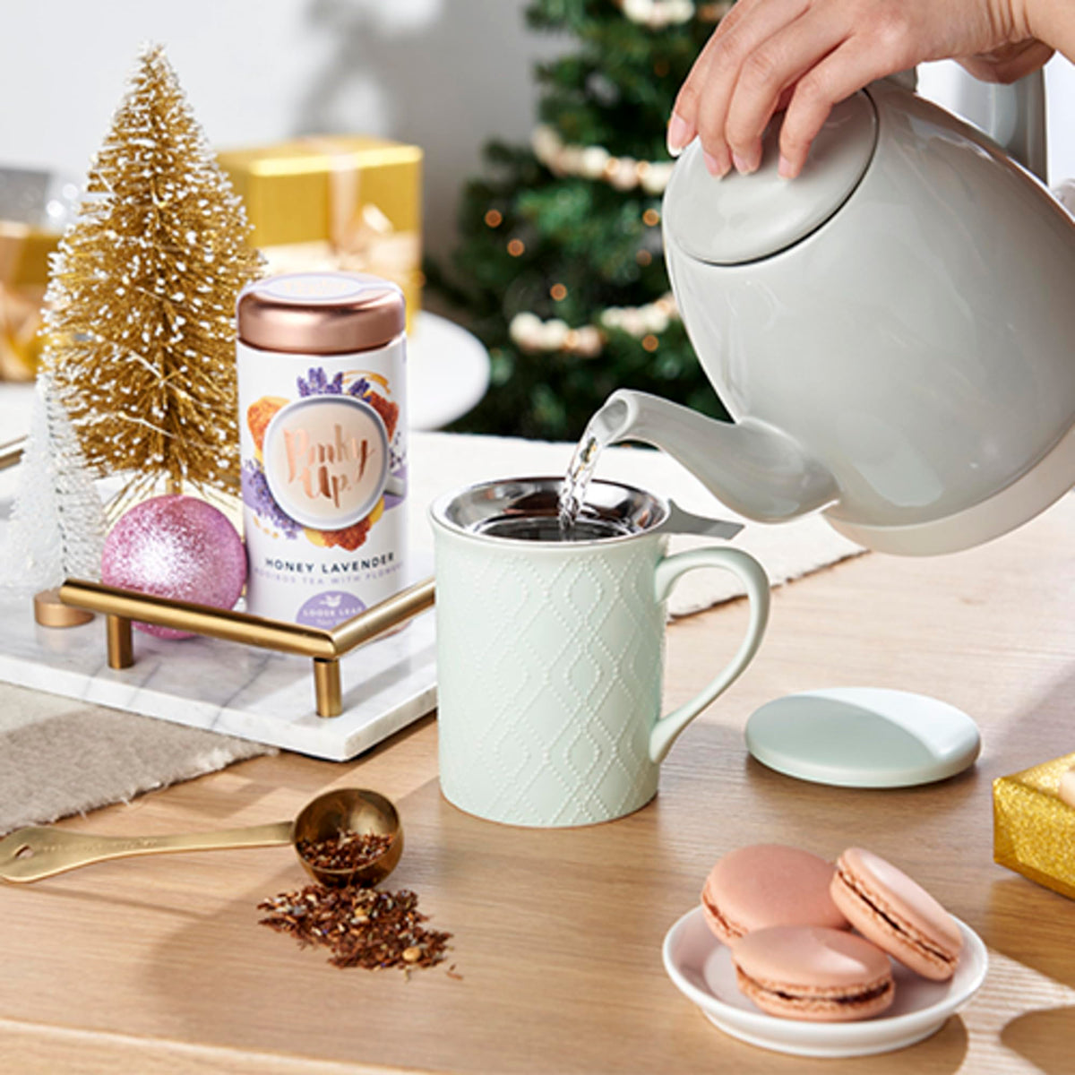 Annette Ceramic Tea Mug and Loose Leaf Tea Infuser
