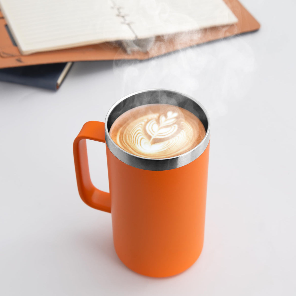 24oz Mug with Handle and Lid (4 Count)