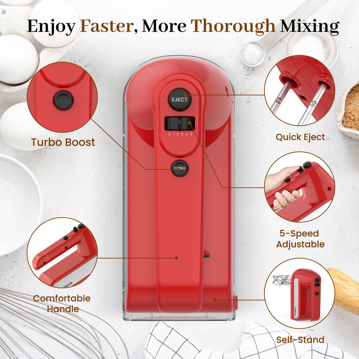 5 Speed Electric Hand Mixer