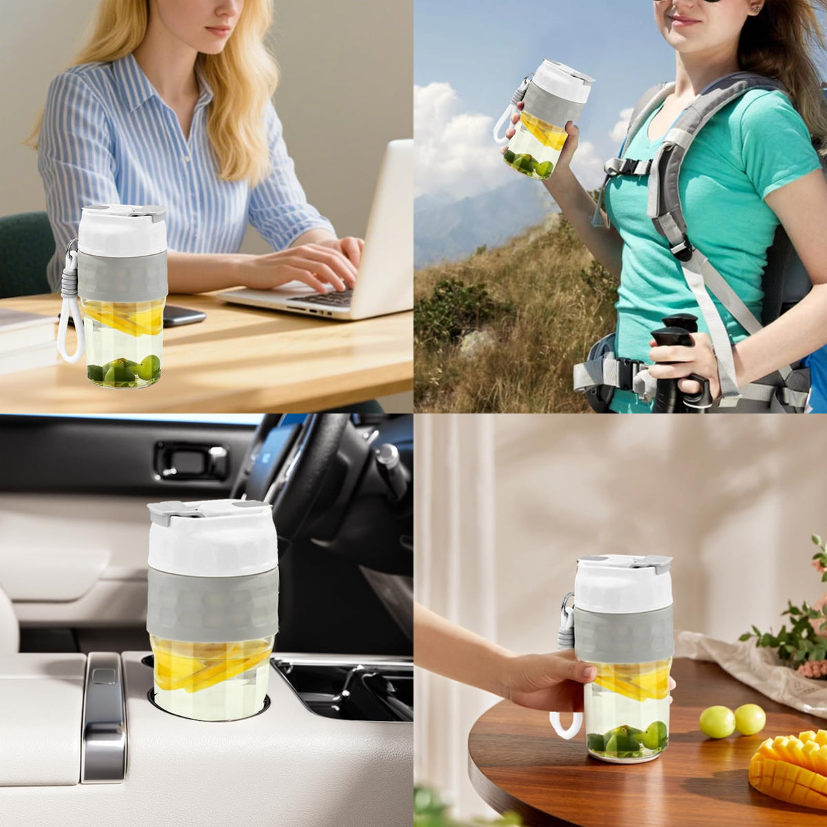 Glass Tea Tumbler with Magnetic 2