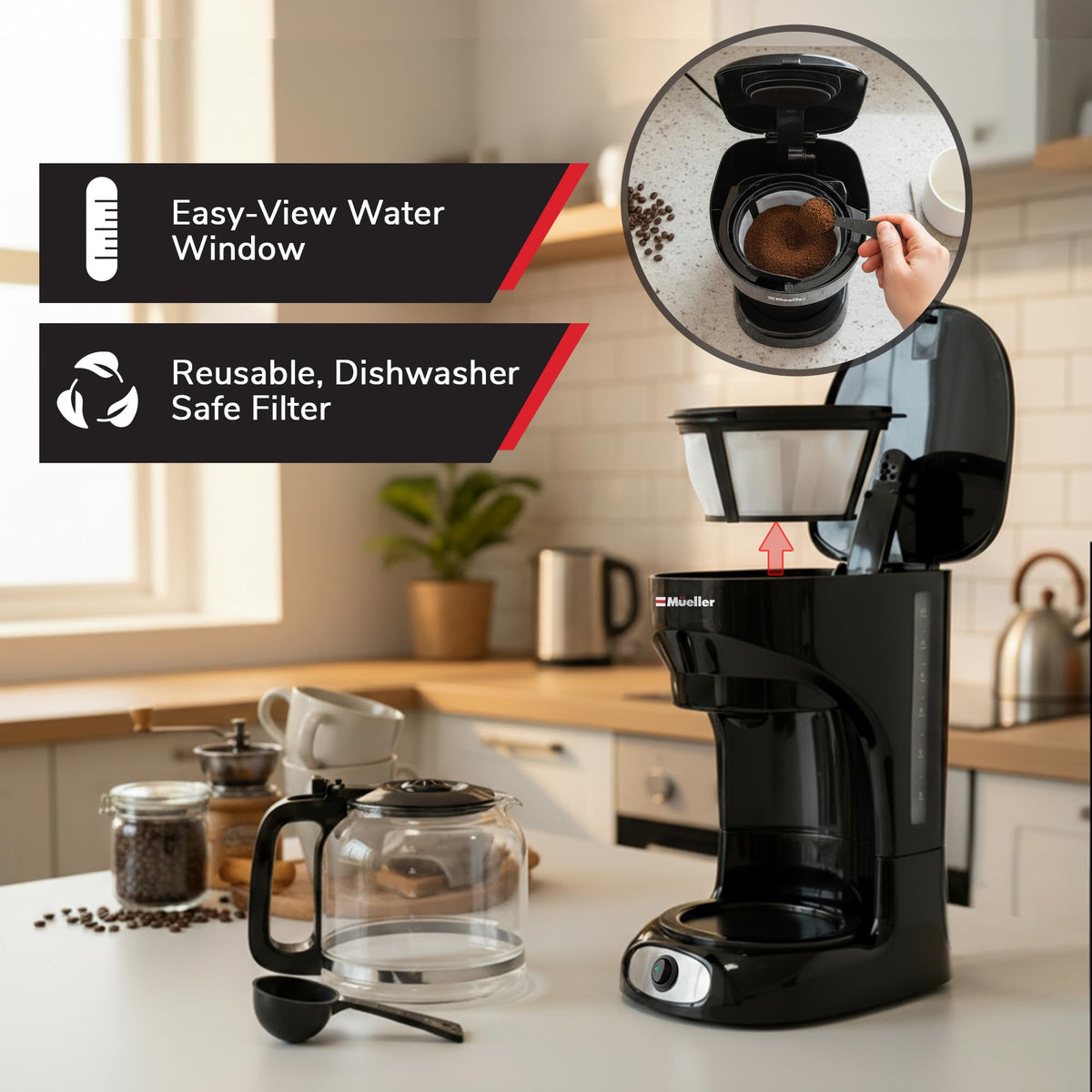 Mueller 12 Cup Drip Coffee Maker (12 Count)