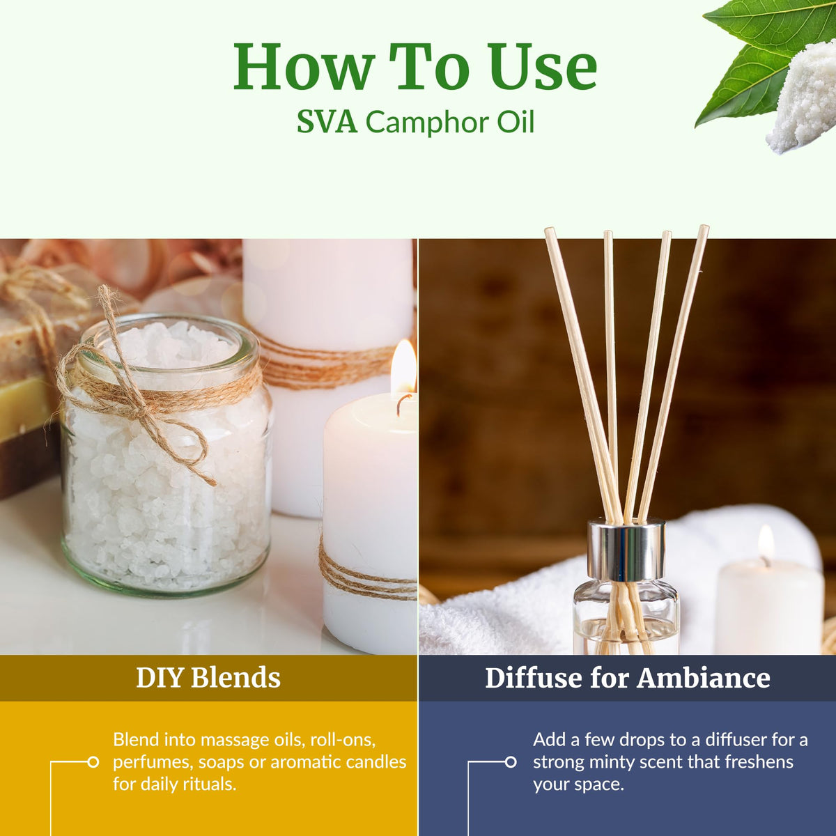 SVA Camphor Essential Oil (32 Fl Oz)