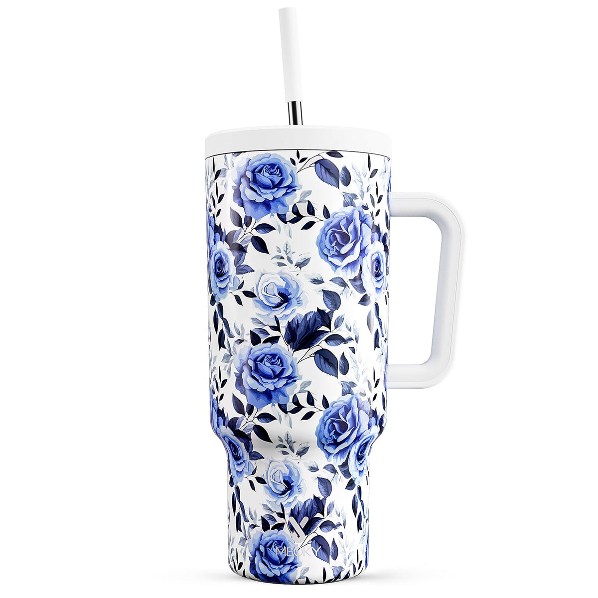40 oz Tumbler with Handle and Straw