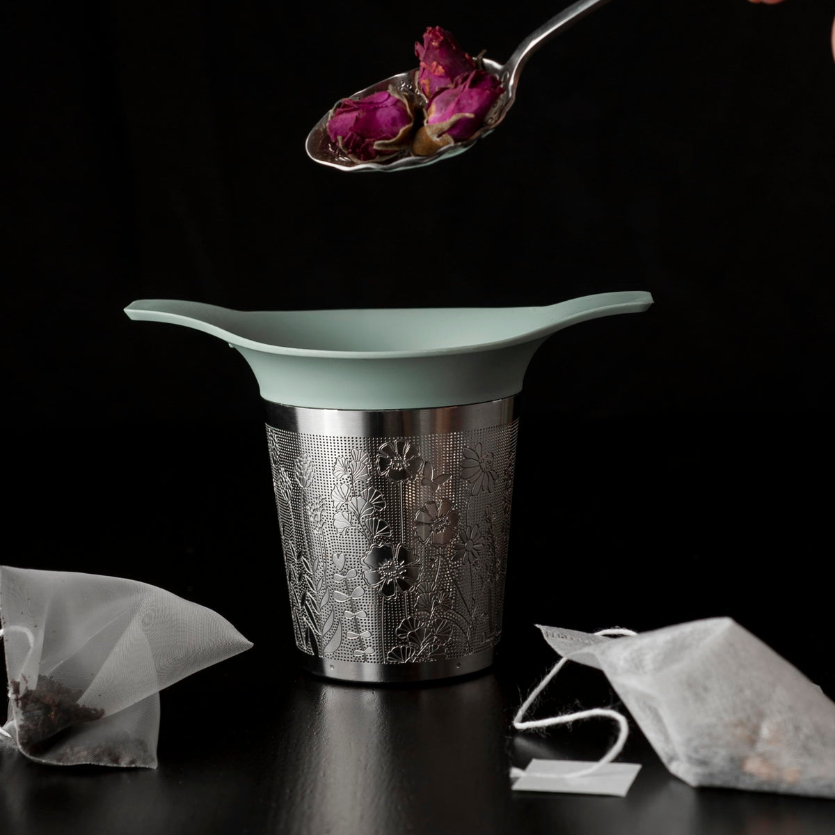 Tea Basket For Loose Tea Loose Leaf Tea Steeper For Loose Leaf Tea Stainless Tea Infuser Fine Mesh Tea Infuser Tea Filter Strainer Tea Diffusers For Loose Tea Brewer