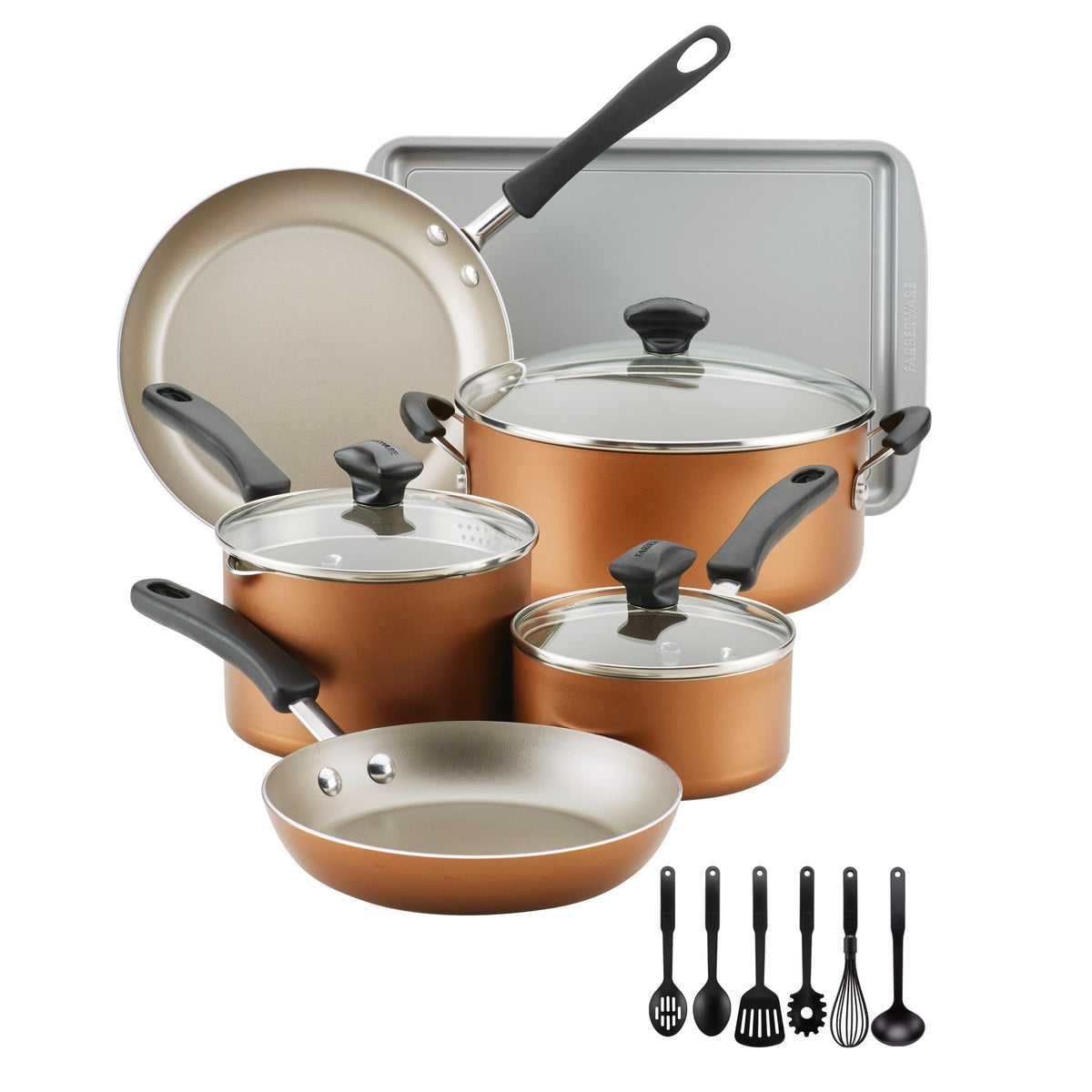 Cookstart Aluminum DiamondMax Nonstick Cookware Set