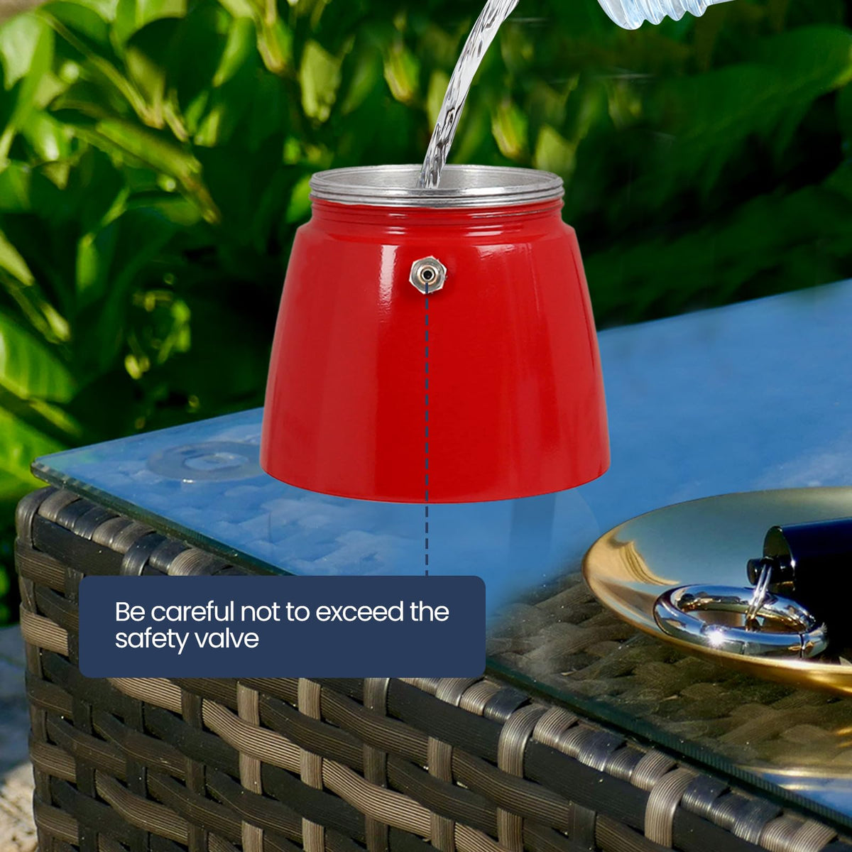 3 Cup Moka Pot Aluminum 150ml Italian Coffee Maker