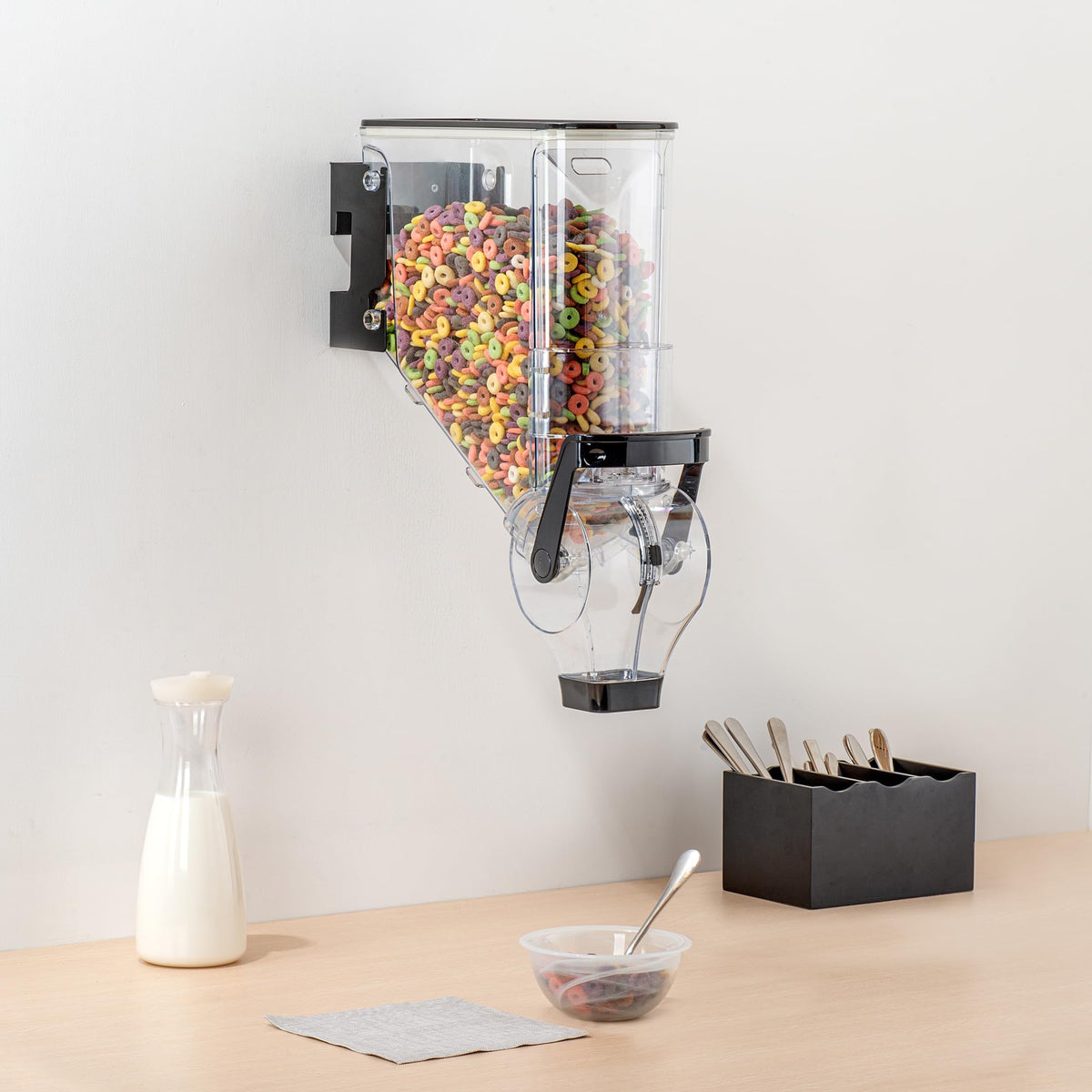 Cereal Dispenser 3.5 gal Plastic Wall