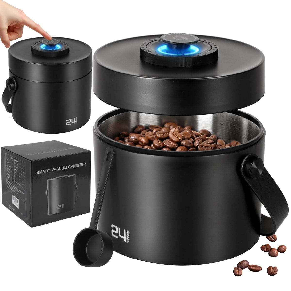 Auto Vacuum Coffee Canister