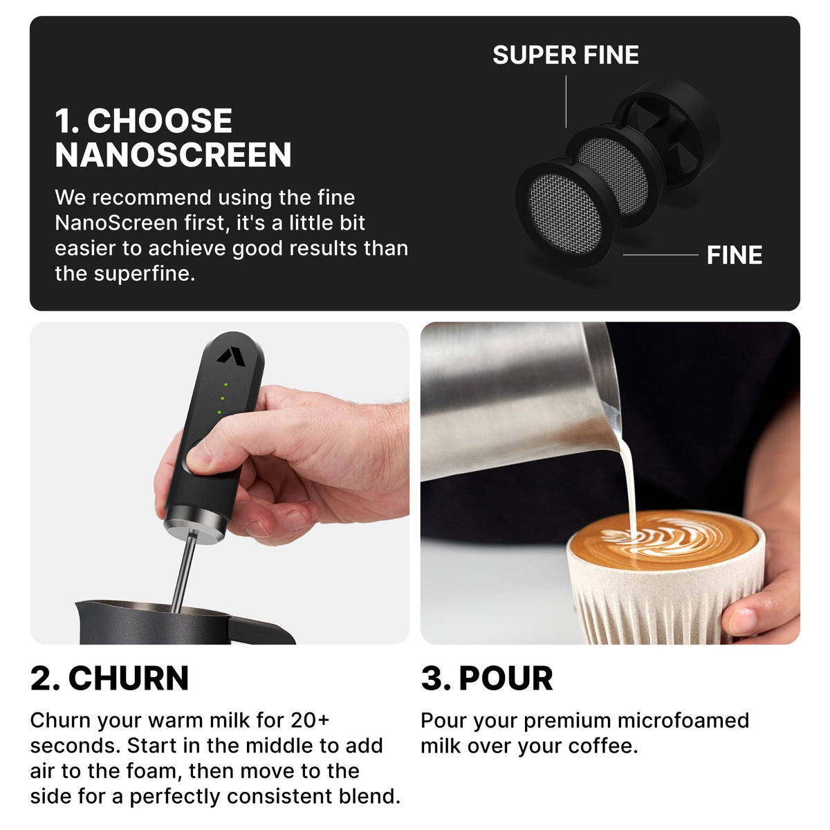 NanoFoamer Milk Foamer