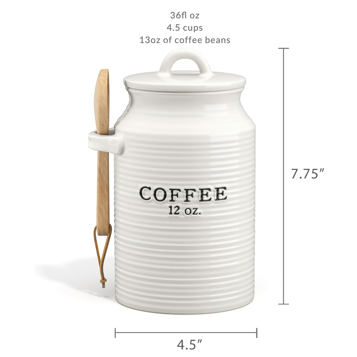 Ceramic Coffee Canister for Kitchen Counter
