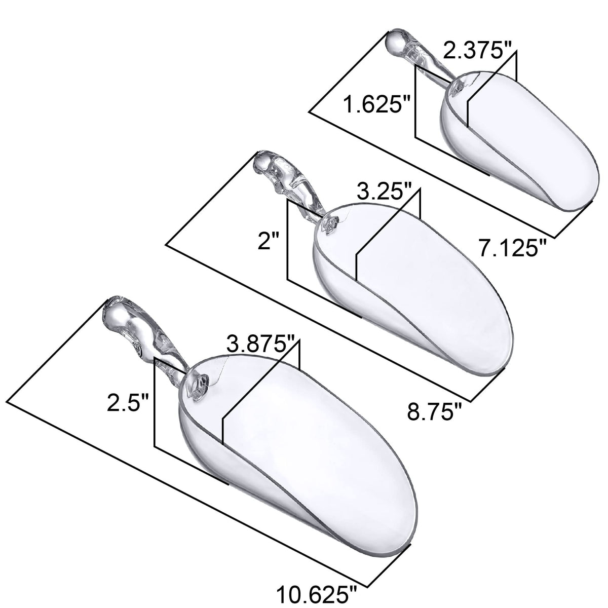 Elsa Plastic Ice Scoops (6 Count)