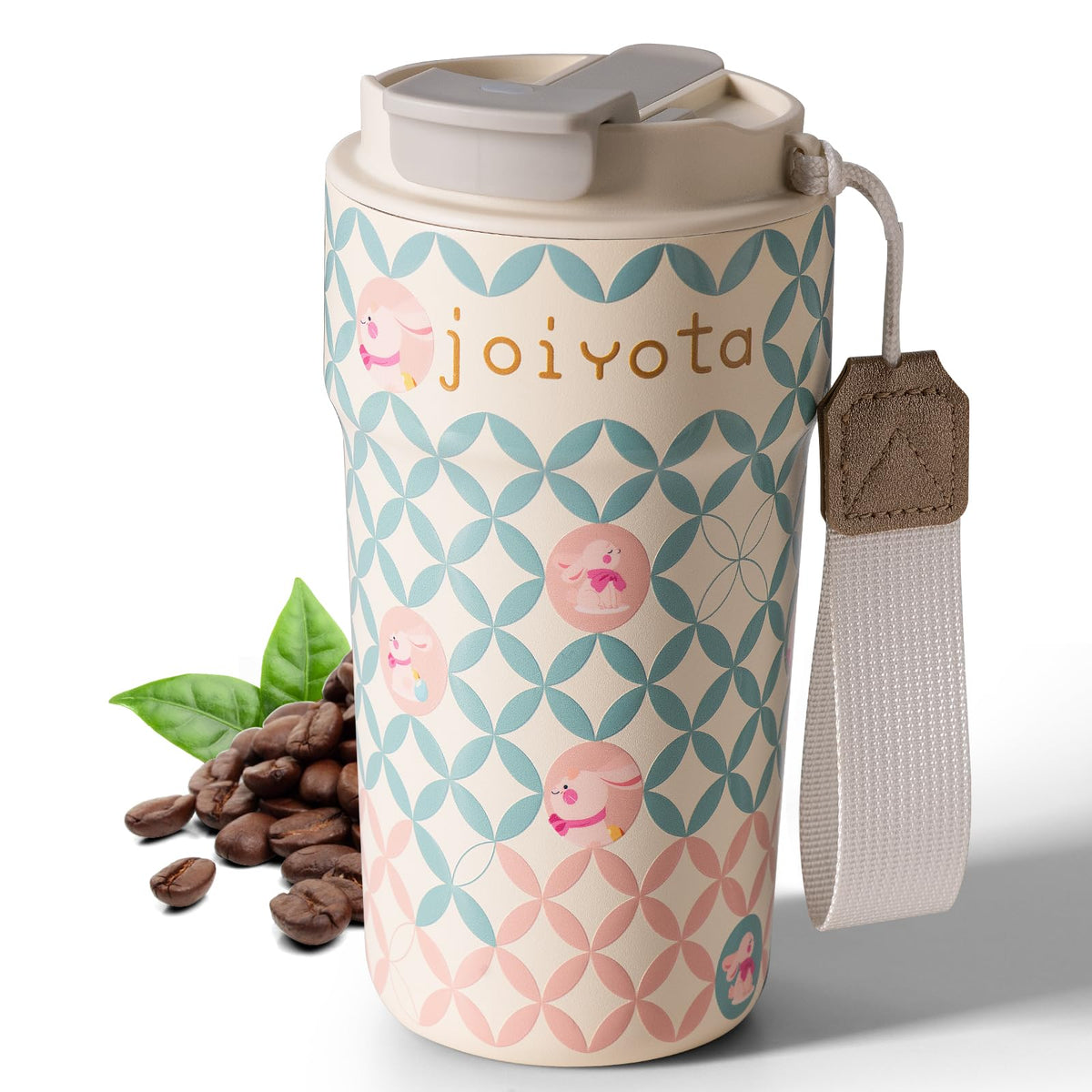 Cute Fortune Bunny 20oz Ceramic Lined Stainless Steel Tumbler