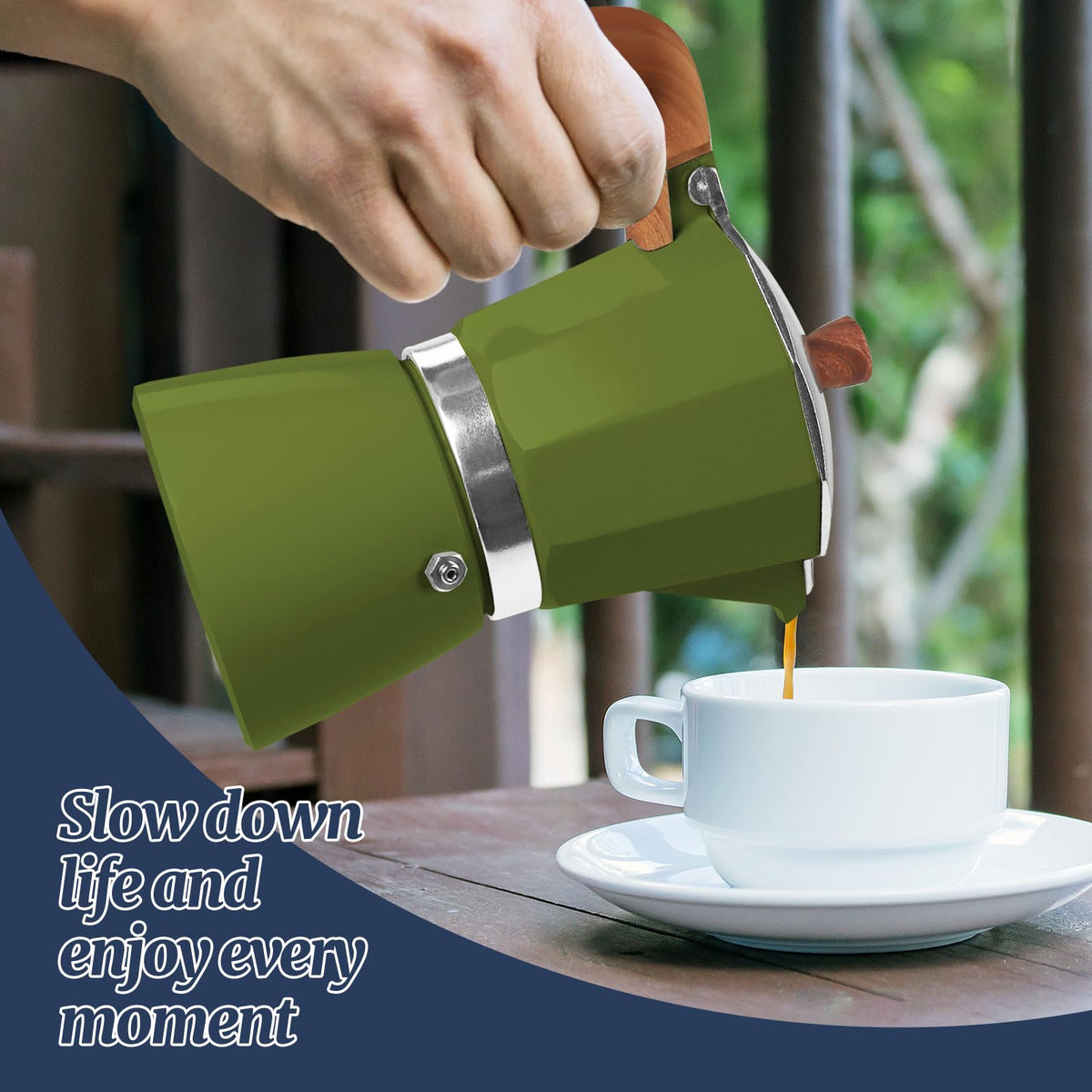9 Cup Moka Pot Aluminum 450ml Italian Coffee Maker