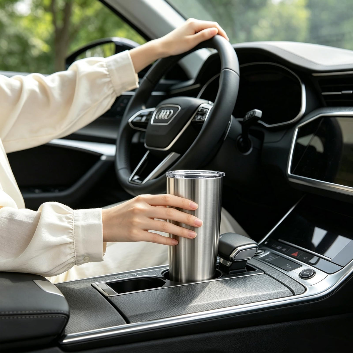 20oz Tumbler with Lid and Straw Stainless Steel Tumbler Cup Bulk Vacuum Insulated Double Wall Travel Coffee Mug Powder Coated Coffee Cup