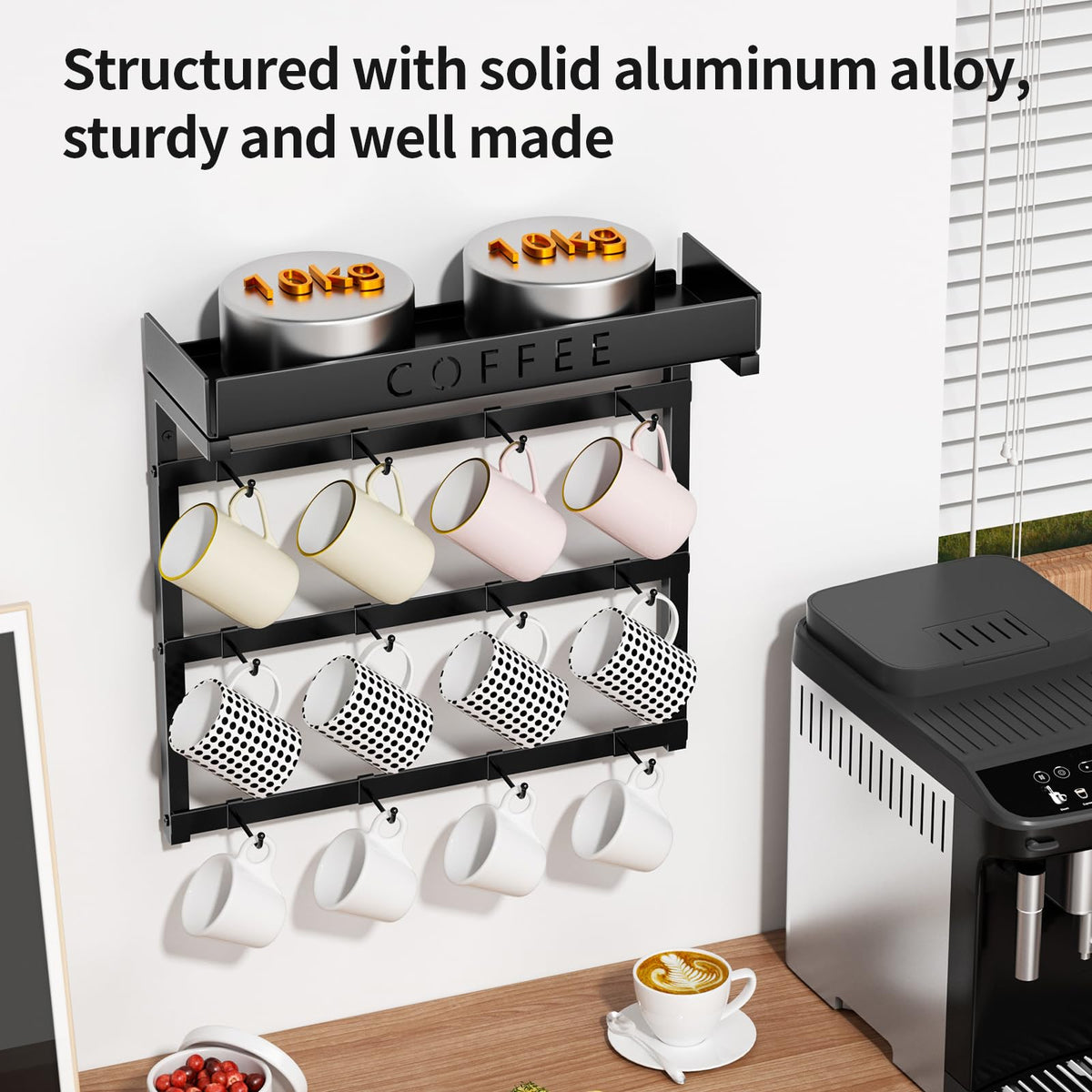 Coffee Mug Holder Wall Mounted