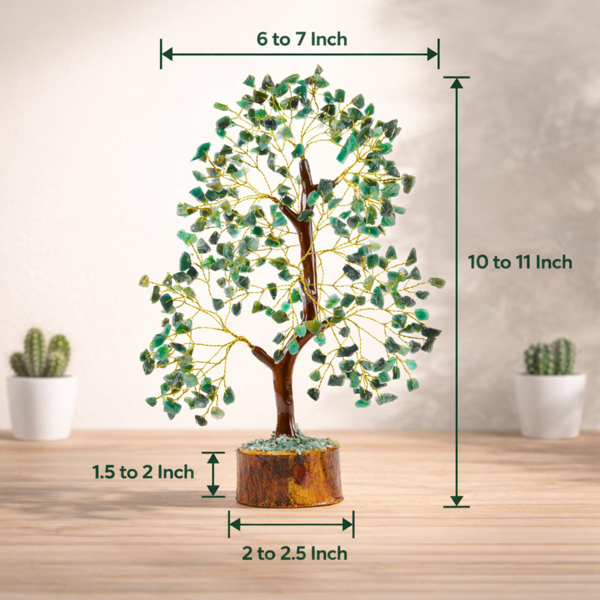Green Jade Crystal Trees for Home Decor