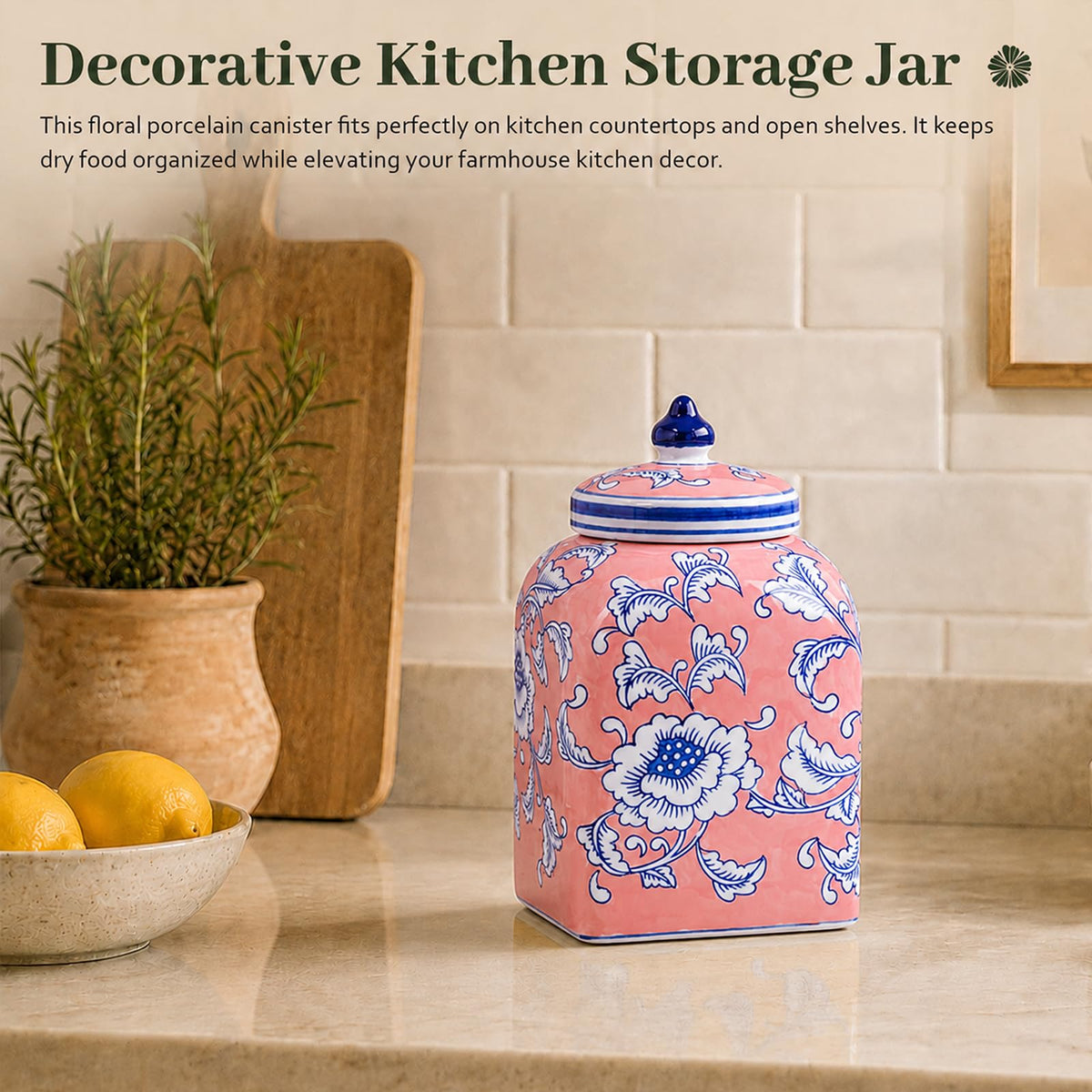 Ceramic Tea Canister with Airtight Lid