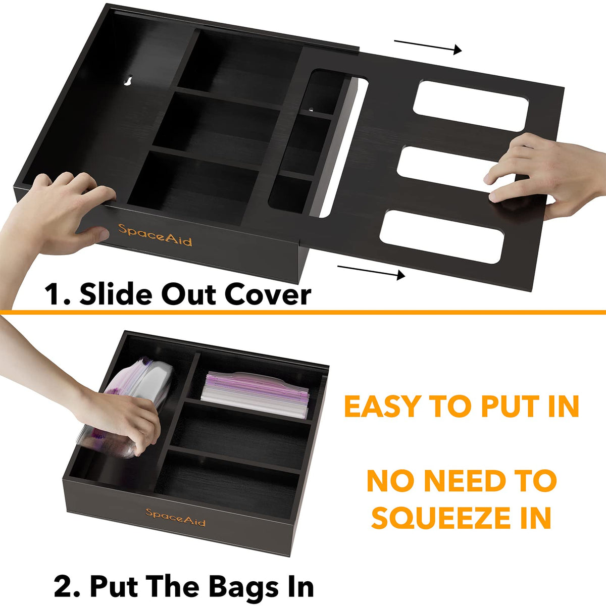 Bag Storage Organizer for Kitchen Drawer