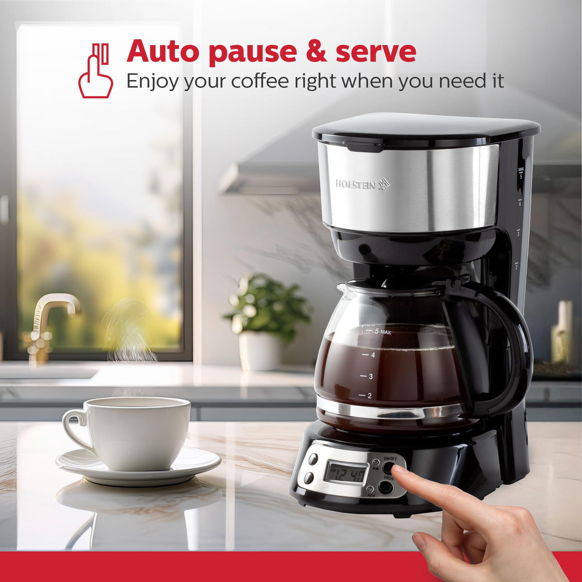 5 Cup Programmable Coffee Maker
