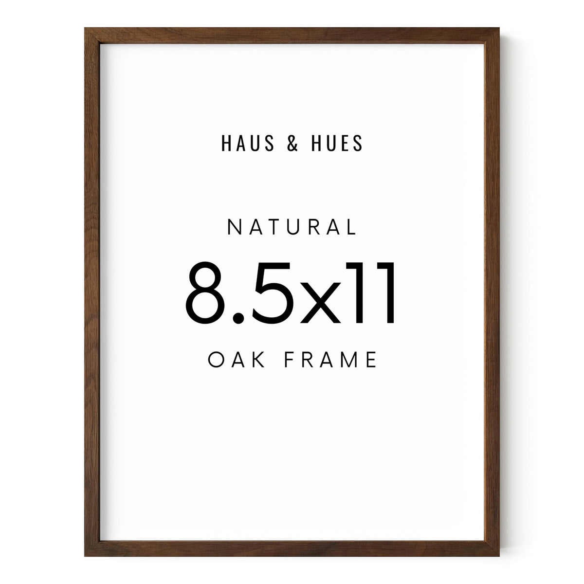 8.5x11 Walnut Oak Frame