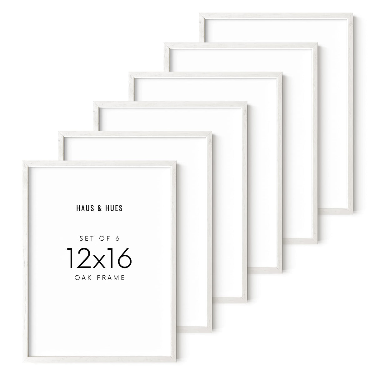 White Oak Wood 12x16 Picture Frames (6 Count)