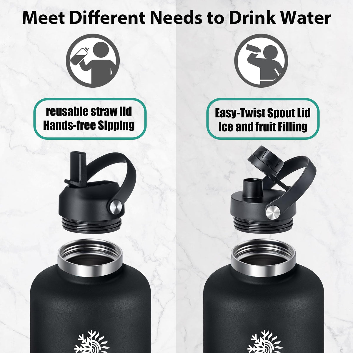 64oz Insulated Water Bottle