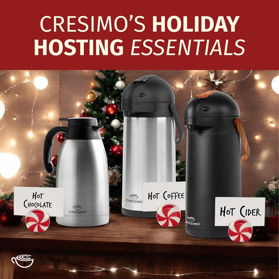Coffee Carafe Airpot & Cleaning Brush 102oz