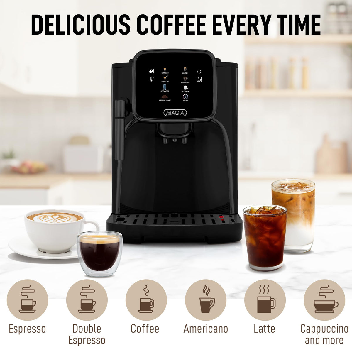 Magia Clasica Automatic Espresso Machine with Built