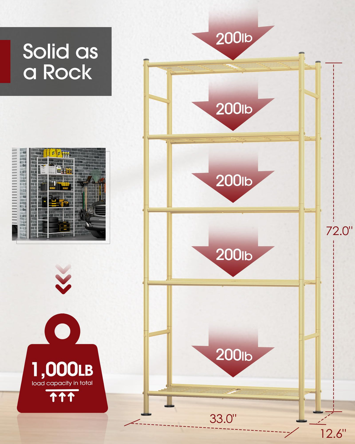Storage Shelves (5 Count)