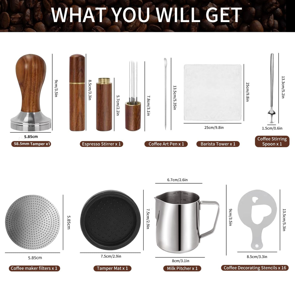 58.5mm Espresso Accessories Kit