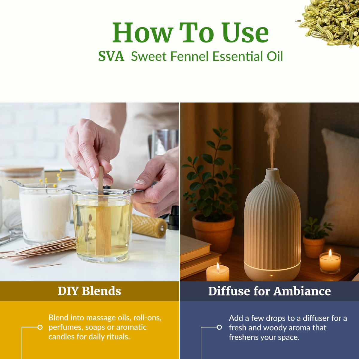 SVA Sweet Fennel Essential Oil (4 Fl Oz)