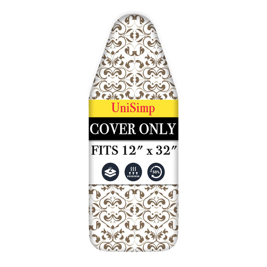 Small Ironing Board Cover and Pad 12"x32" Small Iron Board Cover with Padding