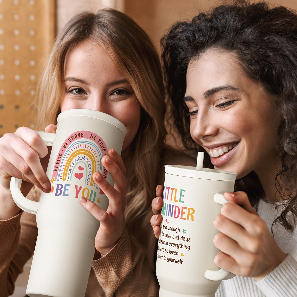 Inspirational Tumbler with Handle 40oz